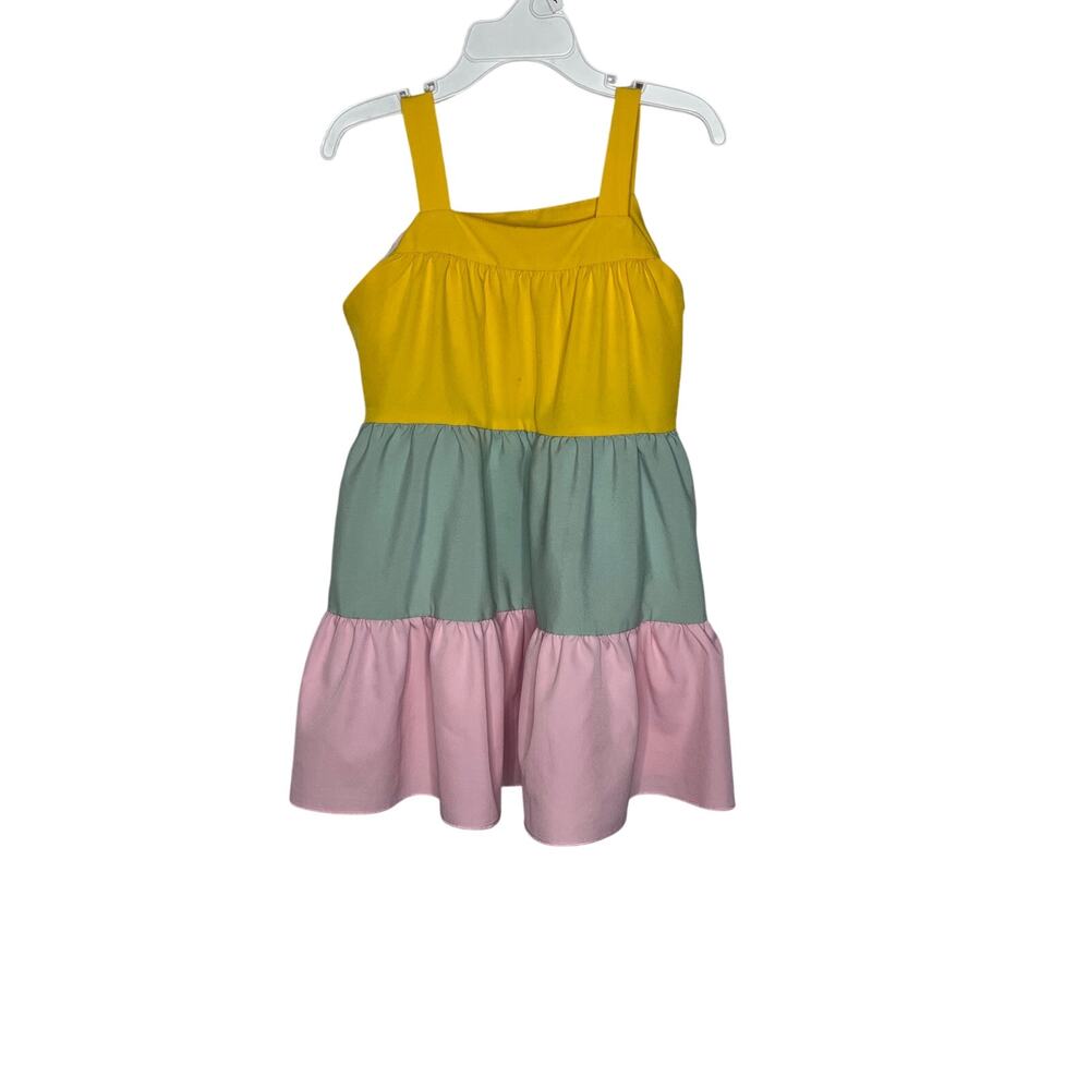 toddler girls' rainbow boho tiered sundress Size 3T